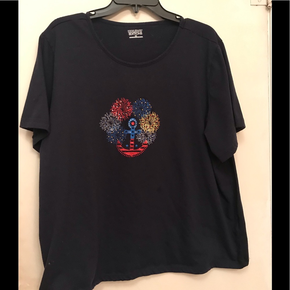 Ladies top with fireworks design